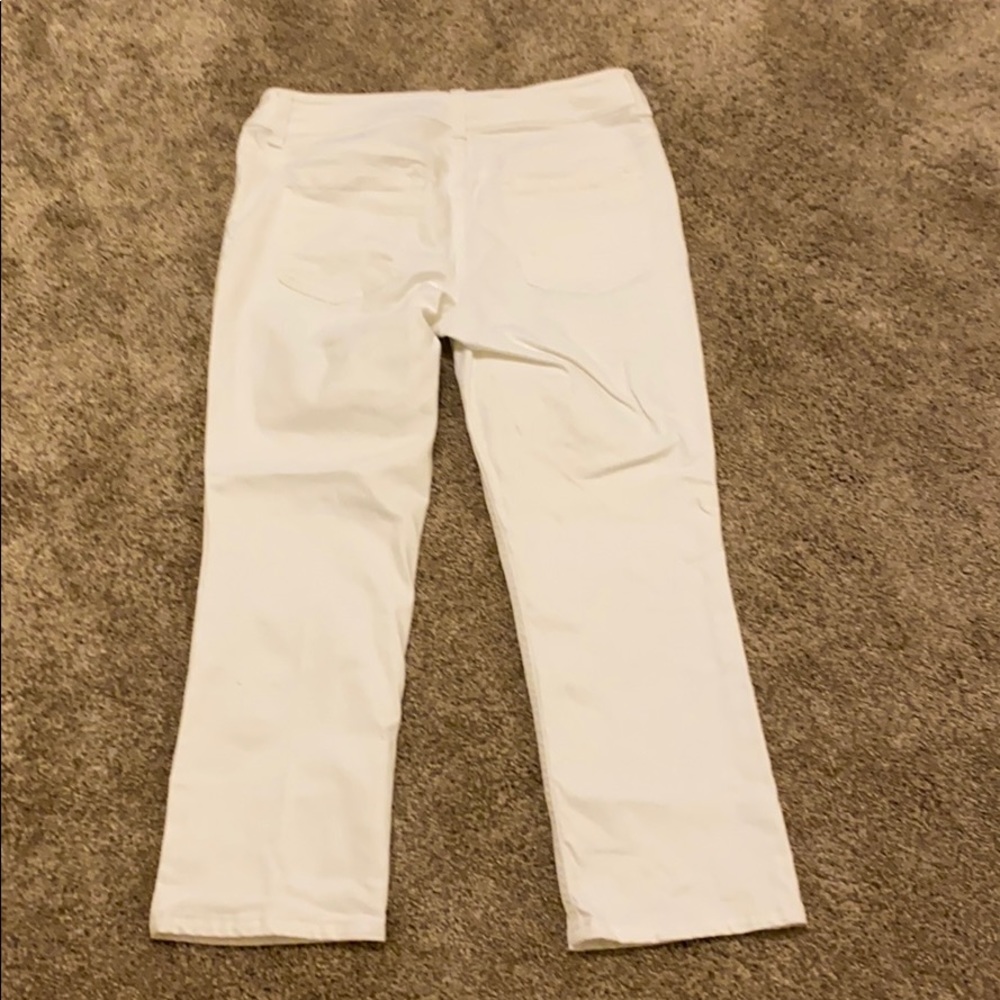 Chico’s 00 white cropped jeans, mint - Picture 4 of 5
